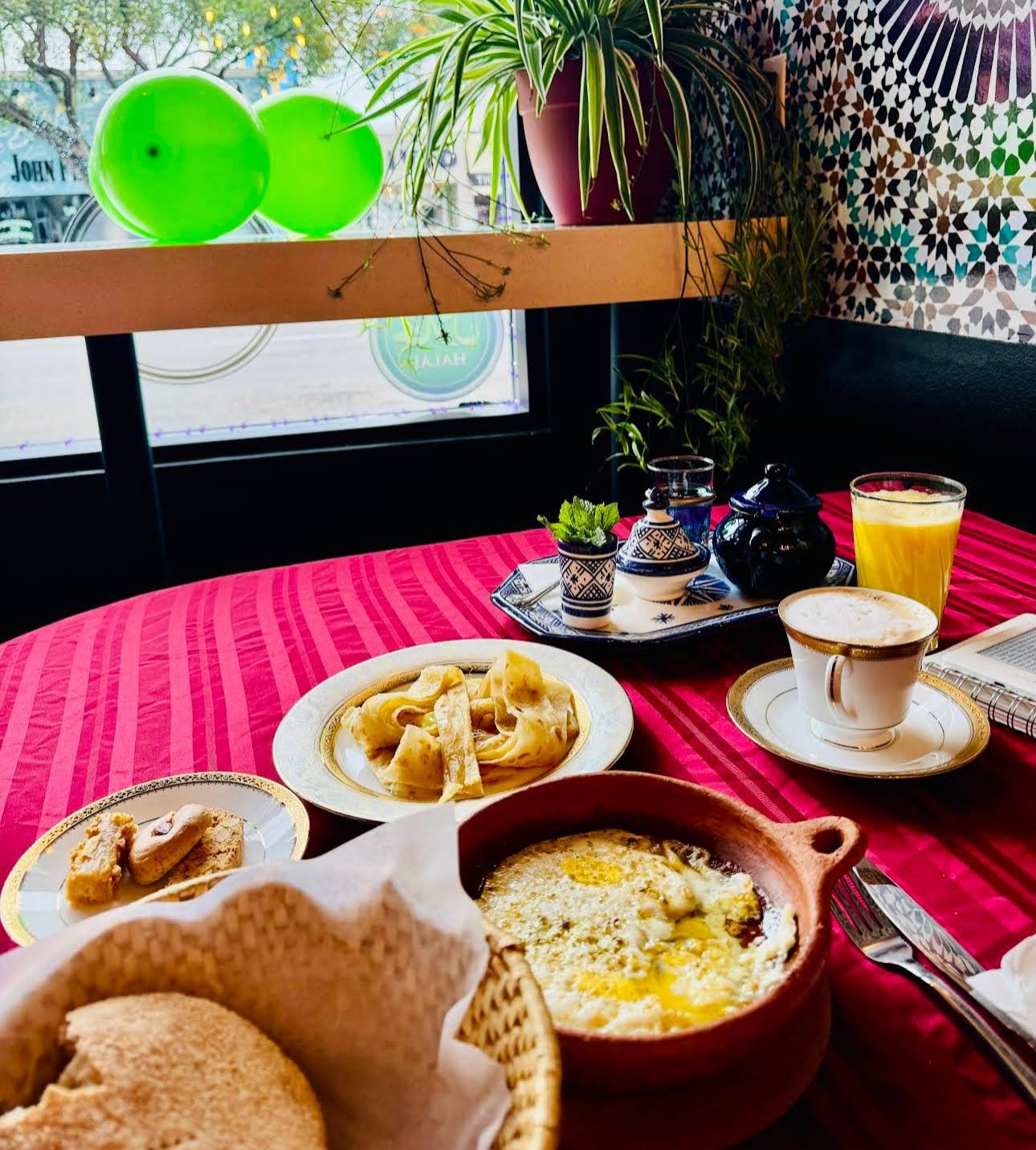 Moroccan breakfast 21 dollars